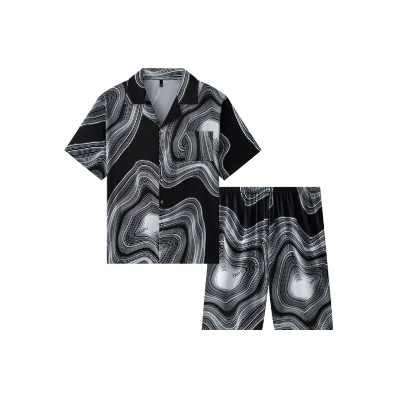 Good Fortune Pajama Set Men's Image Color-0