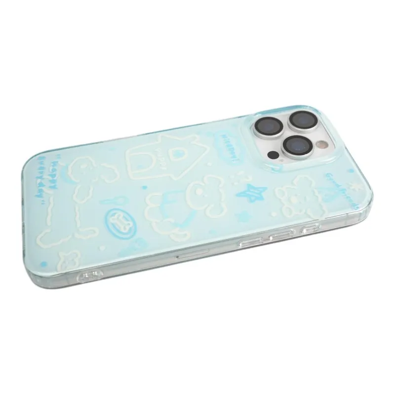 Sopi Acrylic Material Line House Puppy Bracelet Phone Cases Compatible With IPhone 16/15 Pro Max/Apple 13/14 Pro/Max-5