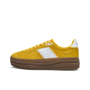 Kappa K love Back to Back Anti Slip Wear Resistant Low Top Skateboard Shoes Women's Sri Lanka Yellow Classic White
