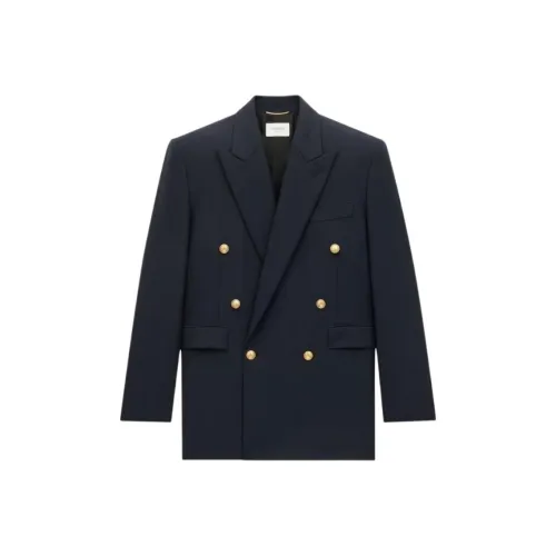 SAINT LAURENT Jackets & Coats Men's Marine Blue