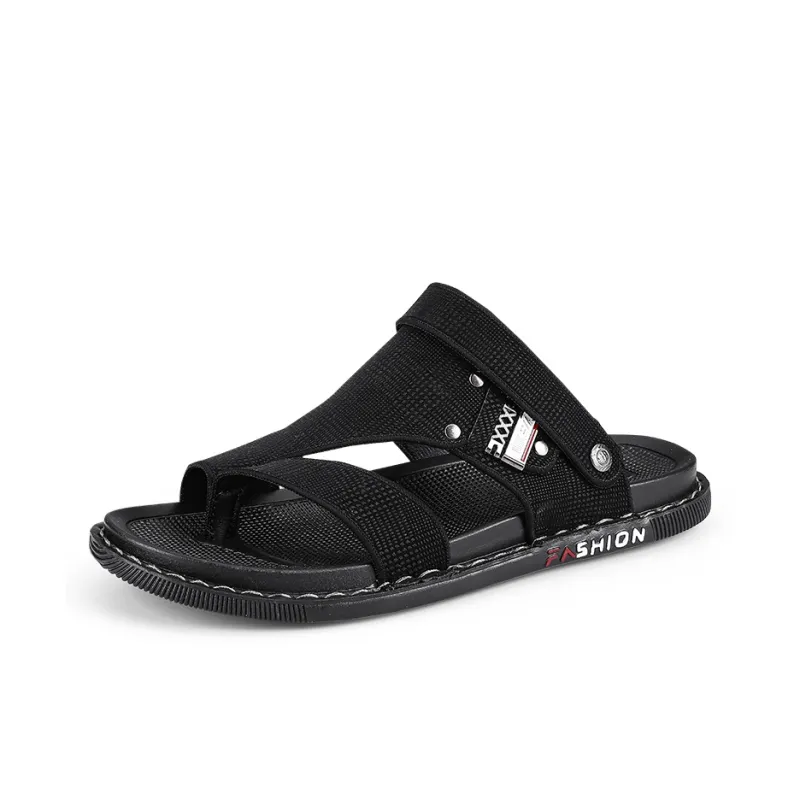Shiozawa Rubber Sole Stitching Abrasion Resistant Slip Resistant Flip Flops Men's-0