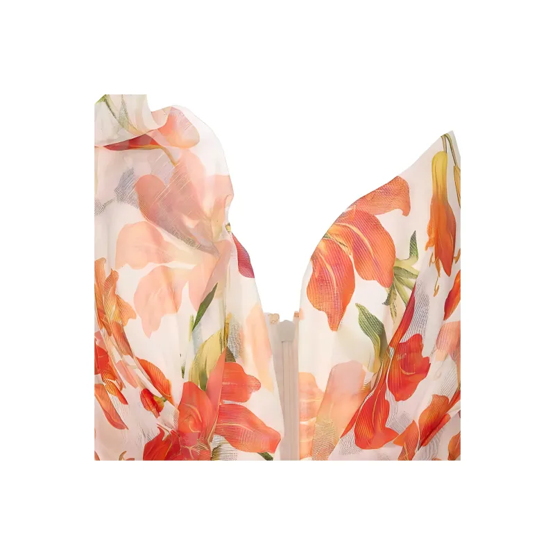 Zimmermann Tranquillity Printed Draped Asymmetric Top-3