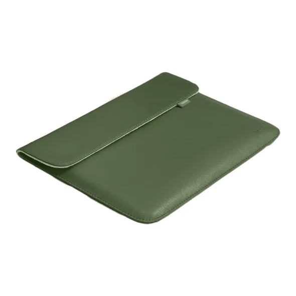 Techson PU Laptop Bag Unisex Forest Ink Green/Midsummer Pink/Khaki-0