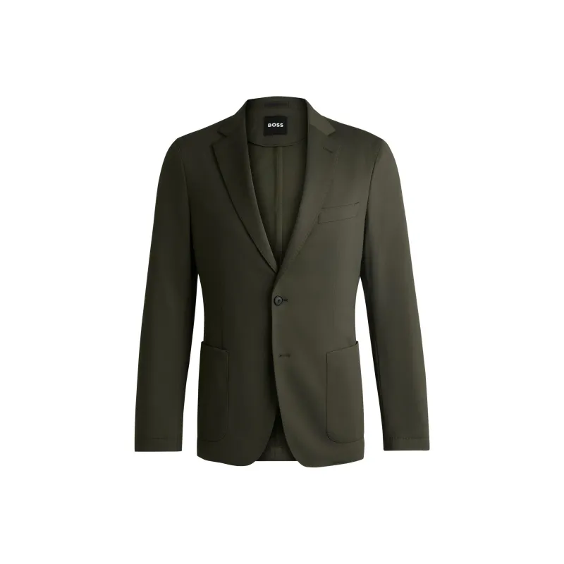 HUGO BOSS SS24 Business Suits Coats Men's Army Green-0