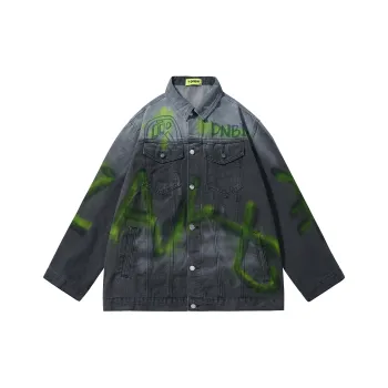 DNBH Denim Jacket Unisex Dark Gray