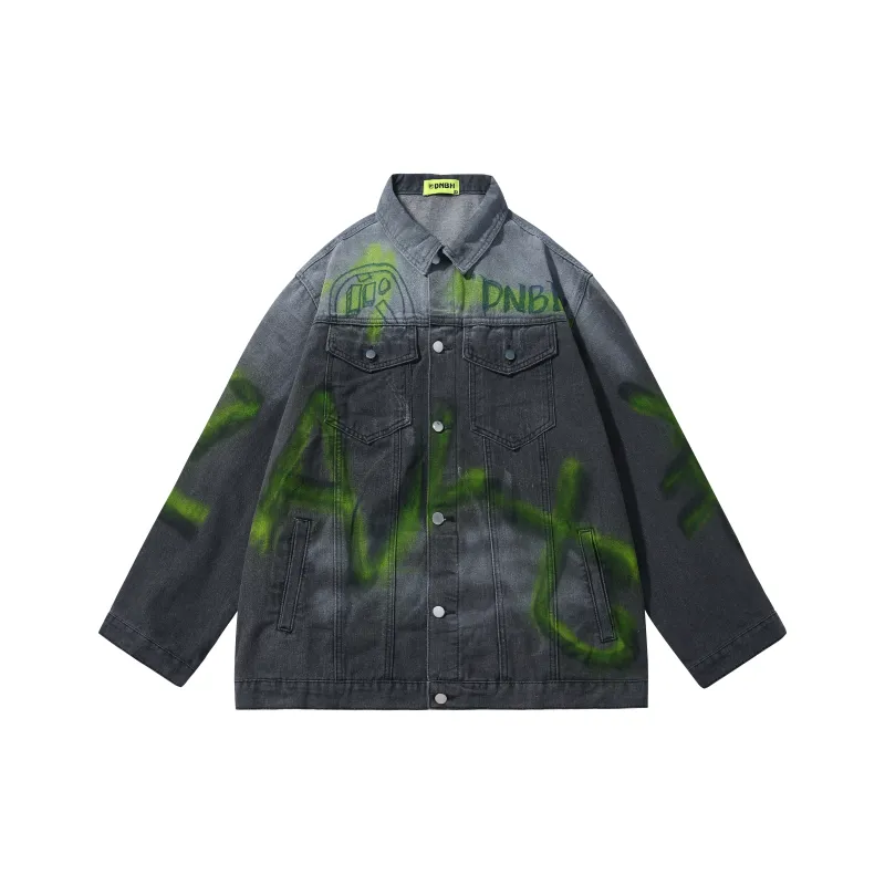 DNBH Denim Jacket Unisex Dark Gray-0