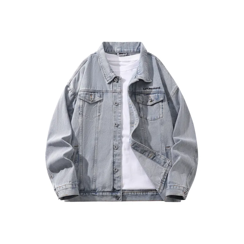 LA'T.WEEKEND Fall Denim Jackets Unisex-16