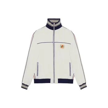 GUCCI Striped-trim Zip-up Track Jacket