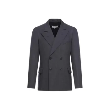 Maison Margiela Barathea Striped Tailored Blazer