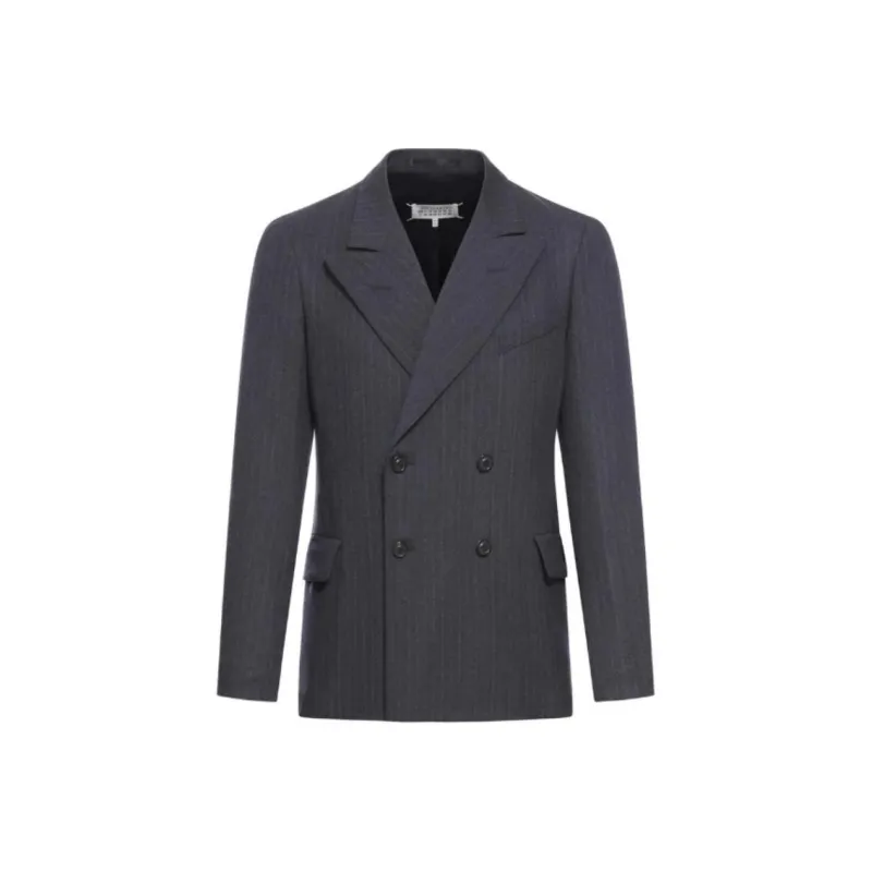 Maison Margiela Barathea Striped Tailored Blazer-0