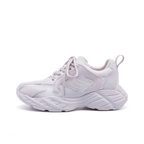 BURGELY Breathable And Lightweight Low Top Chunky Sneakers Women's