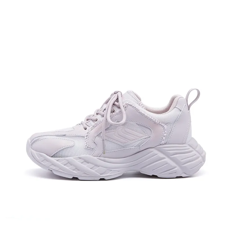 BURGELY Breathable And Lightweight Low Top Chunky Sneakers Women's-6