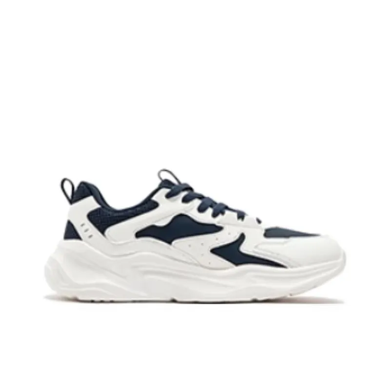 361° Life Collection Anti Slip Wear Resistant Low Top Casual Shoes Men's White Blue-1