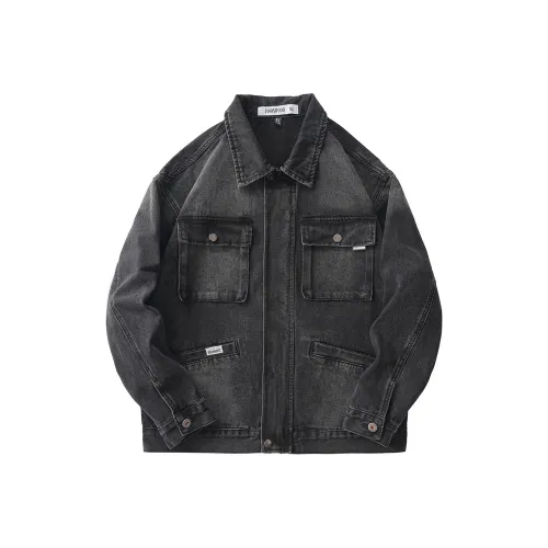 JASONWOOD Cowboy On The Run Denim Jacket Men's Modern Black