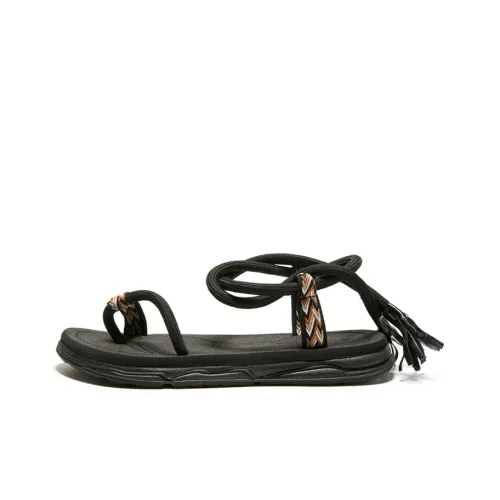 EOKAGAH Beach Sandals Men's Black