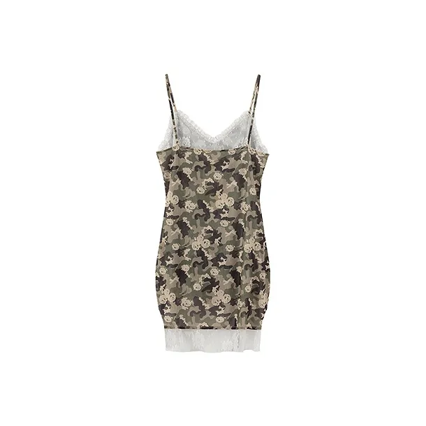 CHUU Vest Women's Green Camouflage-1