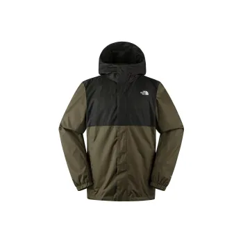 THE NORTH FACE City Outdoor Collection Hiking Waterproof And Windproof Windbreaker Jacket Men's Black Green Multicolor