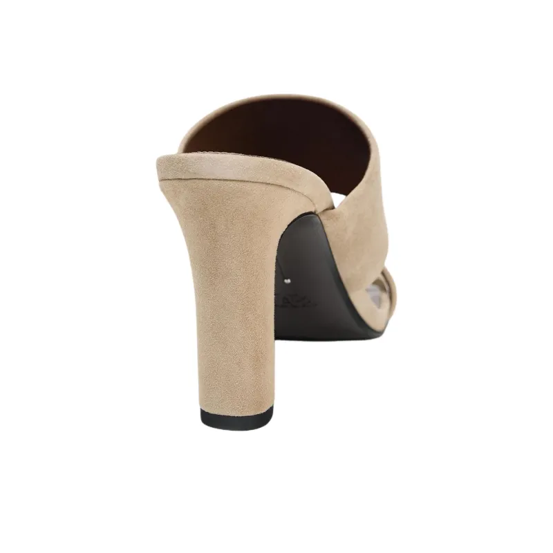 ZARA PU Polyurethane Slip Resistant Slide Slippers Women's Beige-4