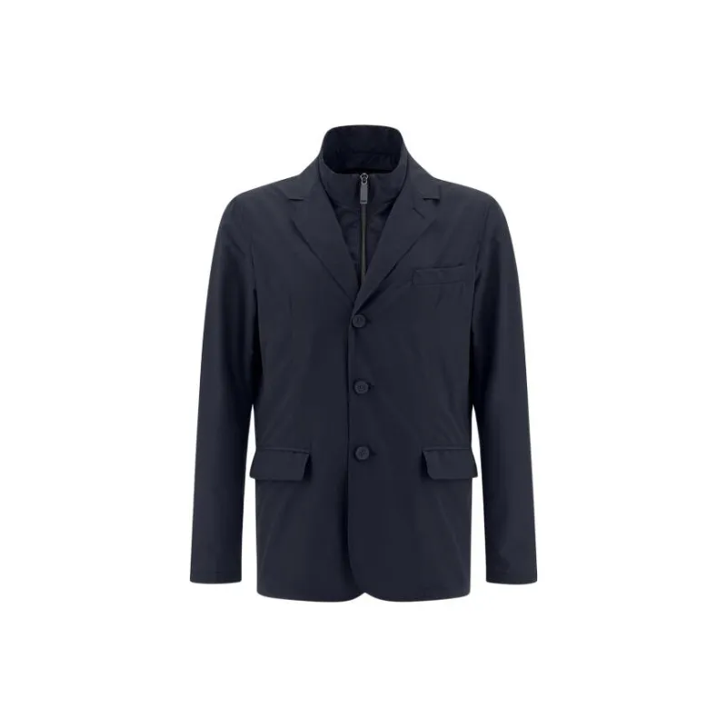 HERNO Buttoned Layered Jacket-0