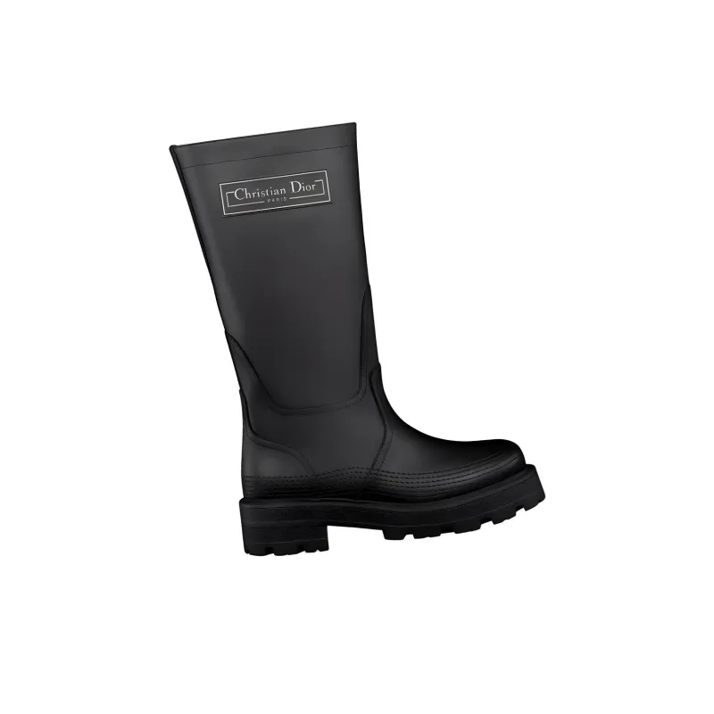 DIOR D Scots Ankle Boots Women's Black-1