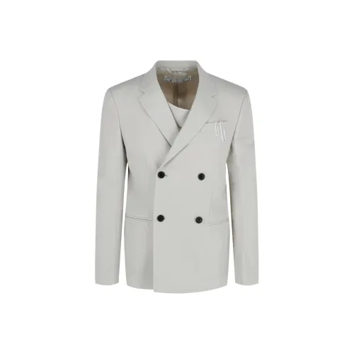 OFF WHITE Double Pap Relaxed Double Breasted Blazer