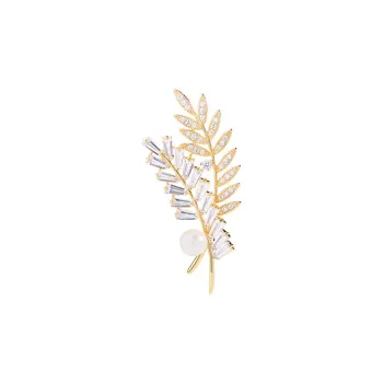 Lockstarfy Zirconia Brooches Men's