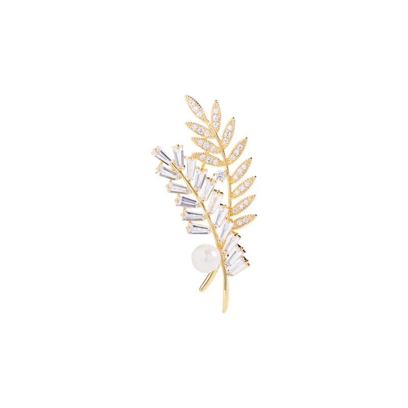 Lockstarfy Zirconia Brooches Men's-0