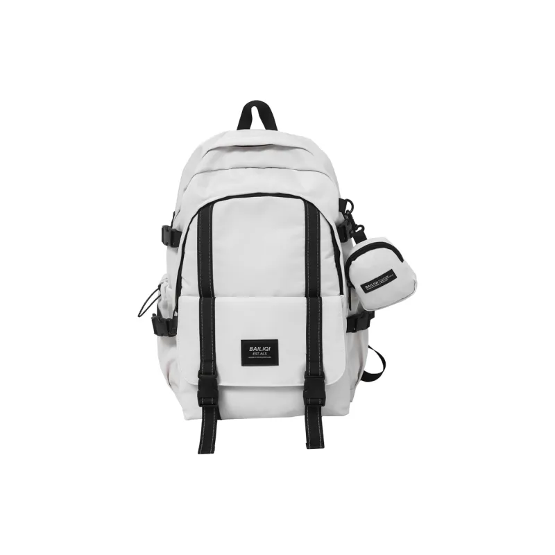 Cwatcun Nylon Backpack Unisex White/Pure Black/Black & White-0
