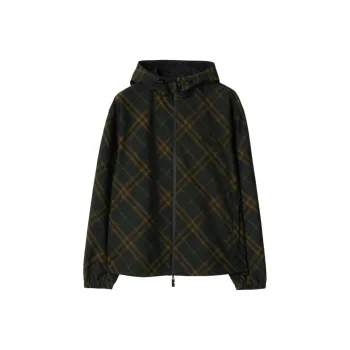 Burberry Checked Hooded Reversible Jacket