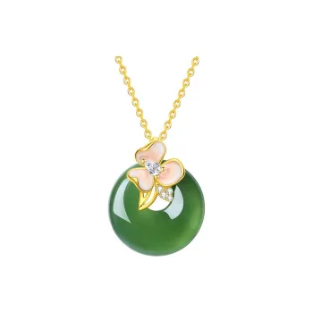 QIDUYINSHI Serpentine Jade Necklaces Women's