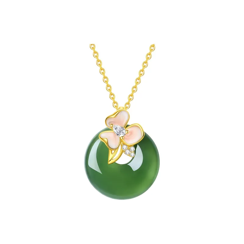 QIDUYINSHI Serpentine Jade Necklaces Women's-3