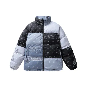 HELIPORT Puffer Jacket Unisex Black White