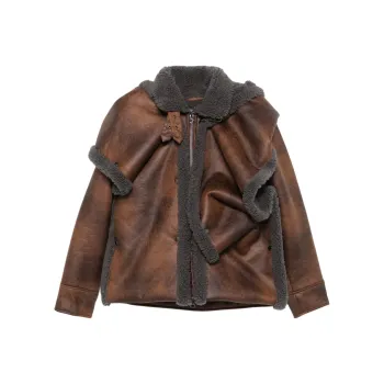 Y/Project Snap Off Panel Hood Aviator Jacket
