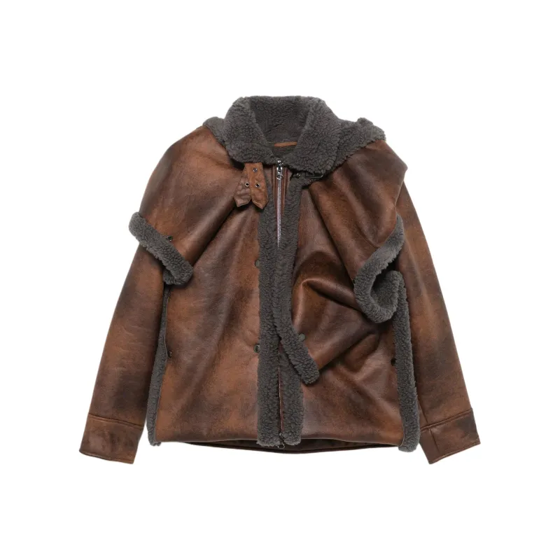 Y/Project Snap Off Panel Hood Aviator Jacket-0