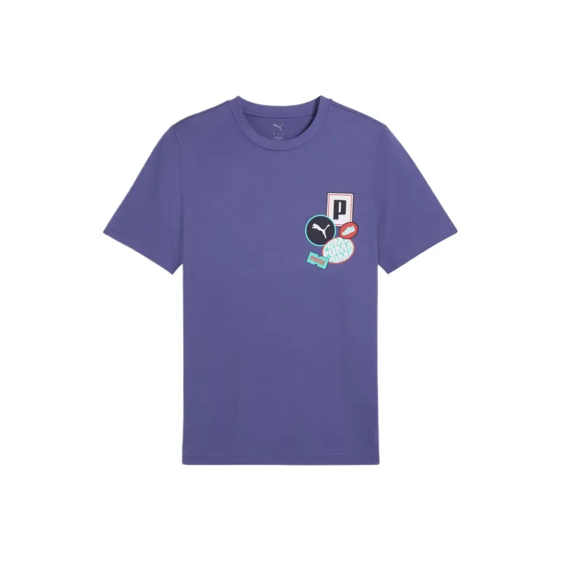 PUMA T Shirts Men Purple-0
