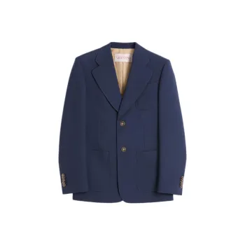 Valentino Single Breasted Straight Hem Jacket