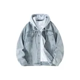Blue Denim Hooded