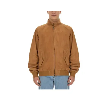 BARACUTA Suede Bomber Jacket