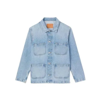 Sandro Denim Ceket Denim Jacket Men's Blue