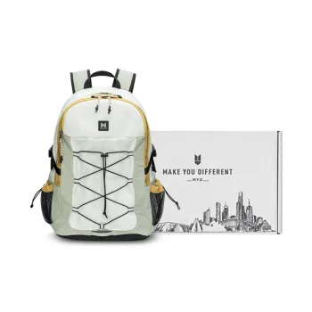 MYD Polyester With Nylon Laptop Bag, Mountaineering Bag, Backpack Regular Unisex White