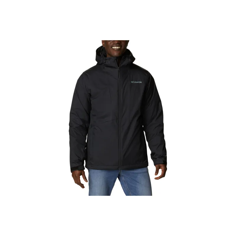 Columbia Waterproof And Breathable Windbreaker Jacket Men's Black-0