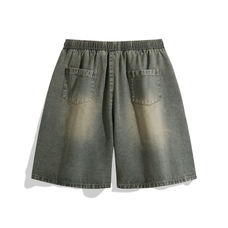 Love Monster Denim Shorts Unisex-16