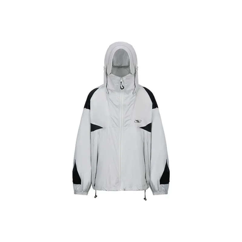 GRKC Jackets Coats Unisex Black White-0