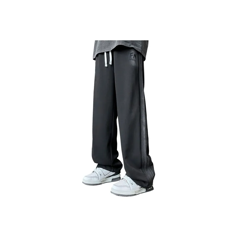 ZWWWZ Knitted Sweatpants Unisex Black-0