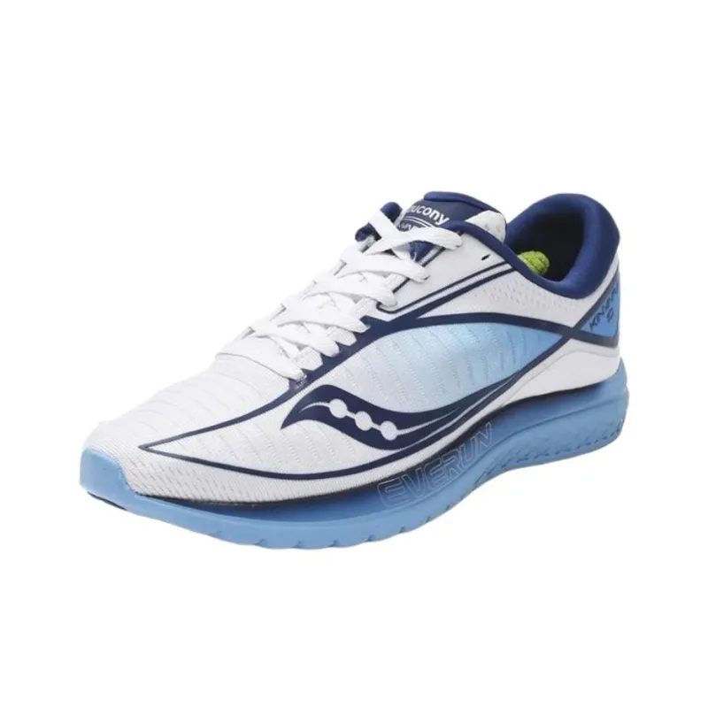 Saucony Kinvara 10 Anti Slip Wear Resistant Low Top Casual Running Shoes Unisex White-2