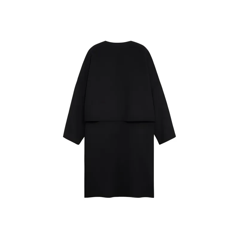 CELINE FW22 Velvet feel Coat Women's Black-1