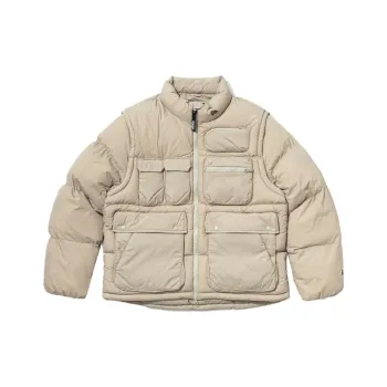 New Era Puffer Jacket Men's Beige