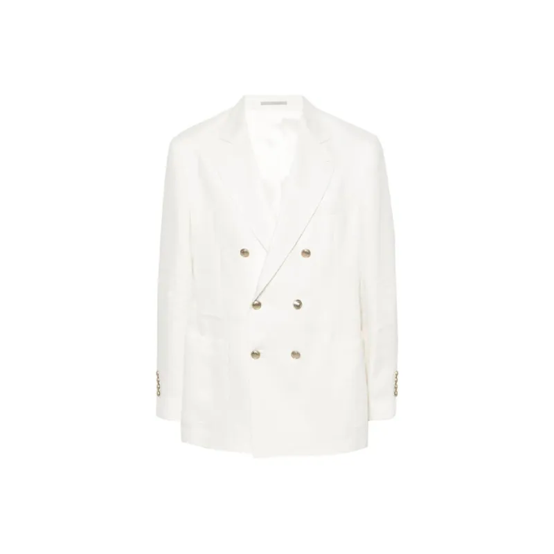 Brunello Cucinelli Double Breasted Long Sleeved Blazer-0