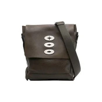 Mulberry Leather Messenger Bag