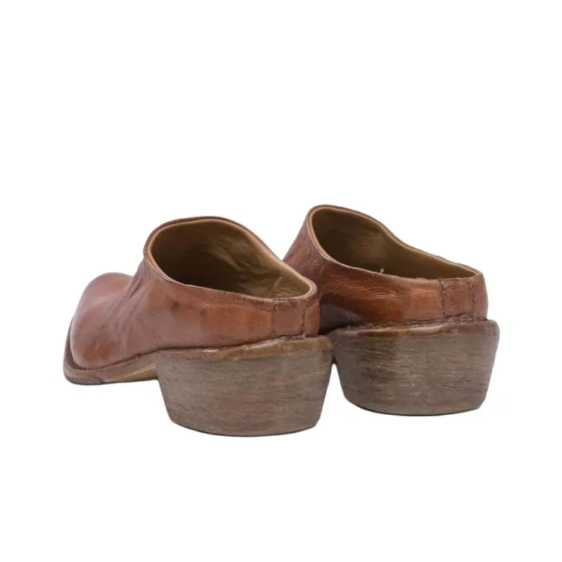 MOMA Closed Toe Slippers Women's Brown-3